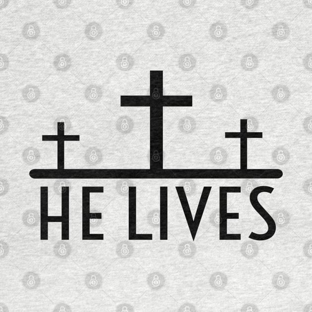 Because He Lives Jesus  Religious Christian by Happy - Design